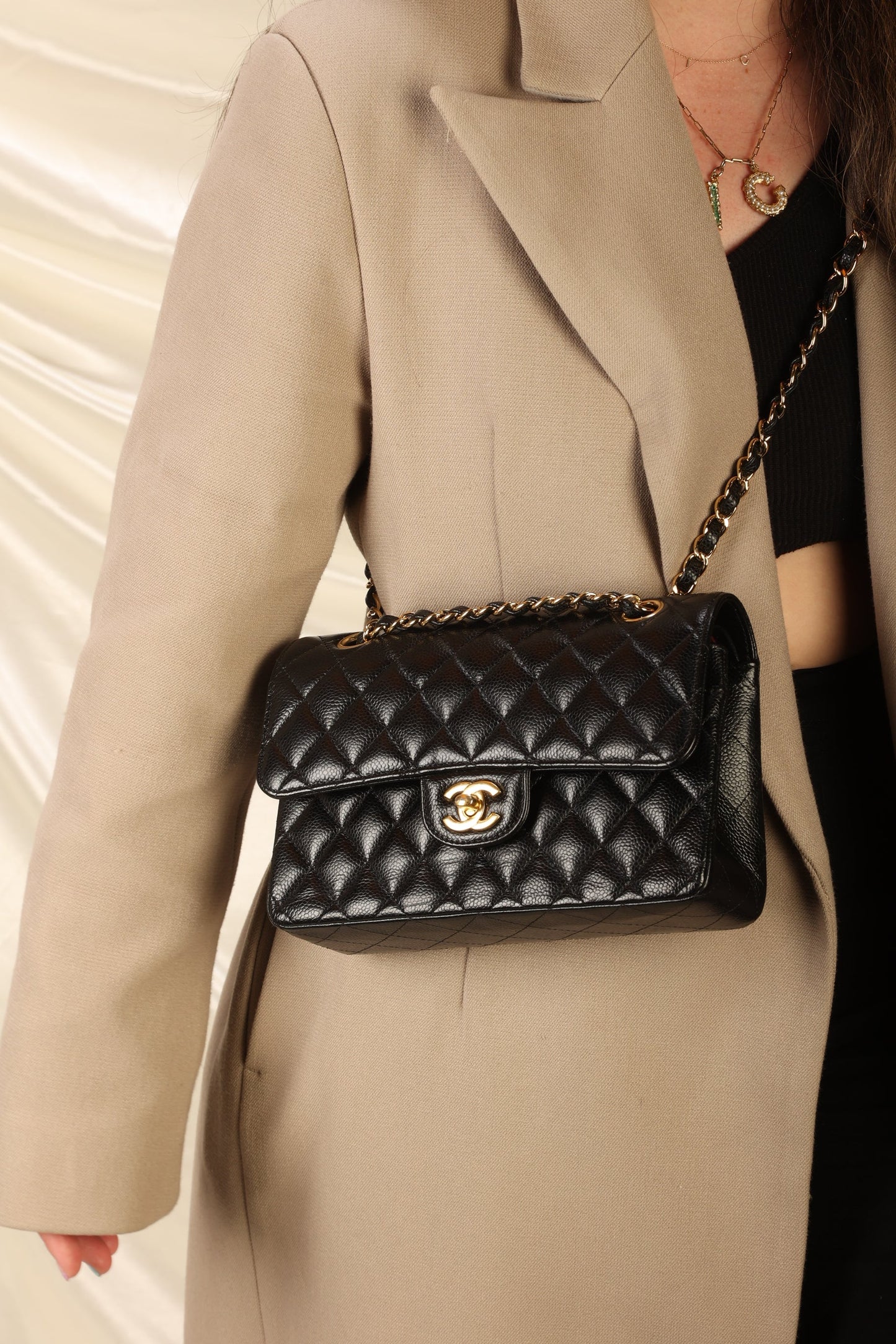 Chanel 2020 Caviar Small Double Flap