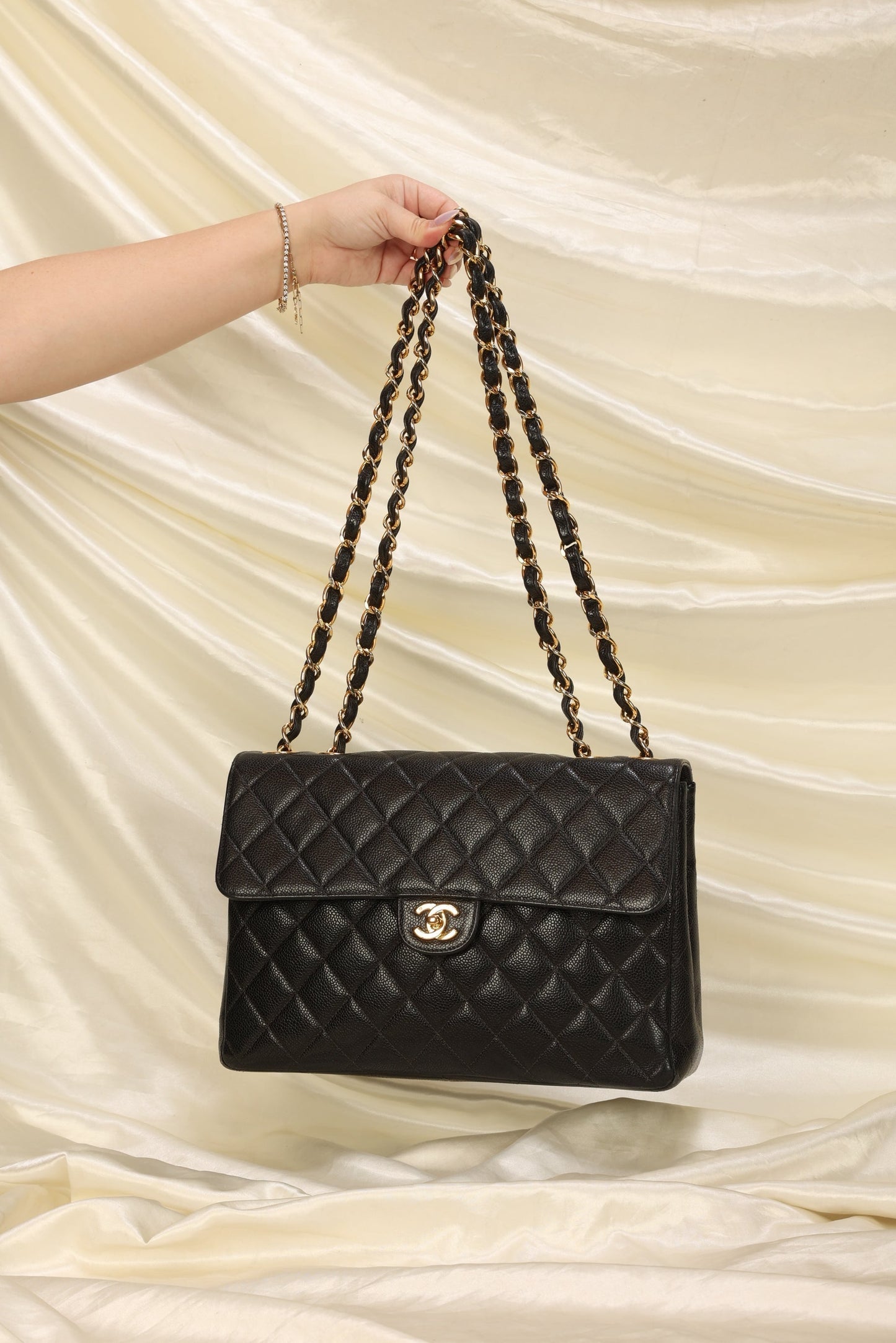 Chanel Caviar Jumbo Single Flap