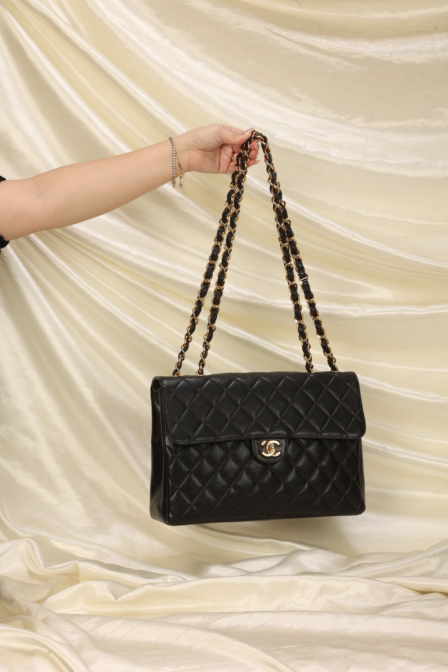 Chanel Caviar Jumbo Single Flap