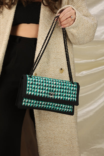 Extremely Rare Chanel Quilted Tweed Flap Bag