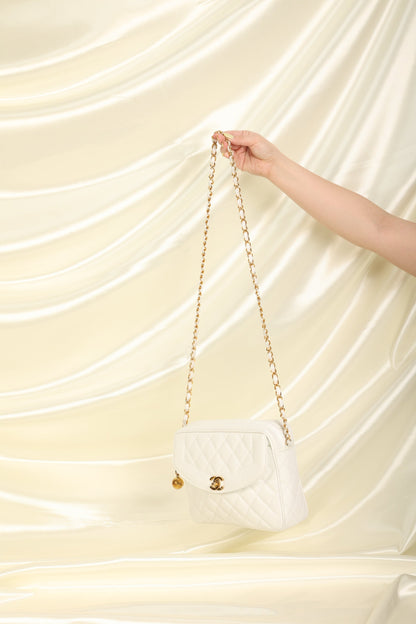 Chanel Caviar Diana Camera Bag