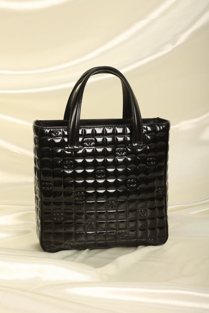 Chanel Patent Chocolate Bar Tote