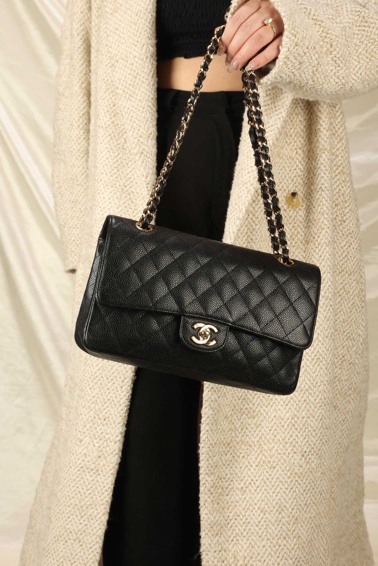 Chanel Caviar Medium Double Flap