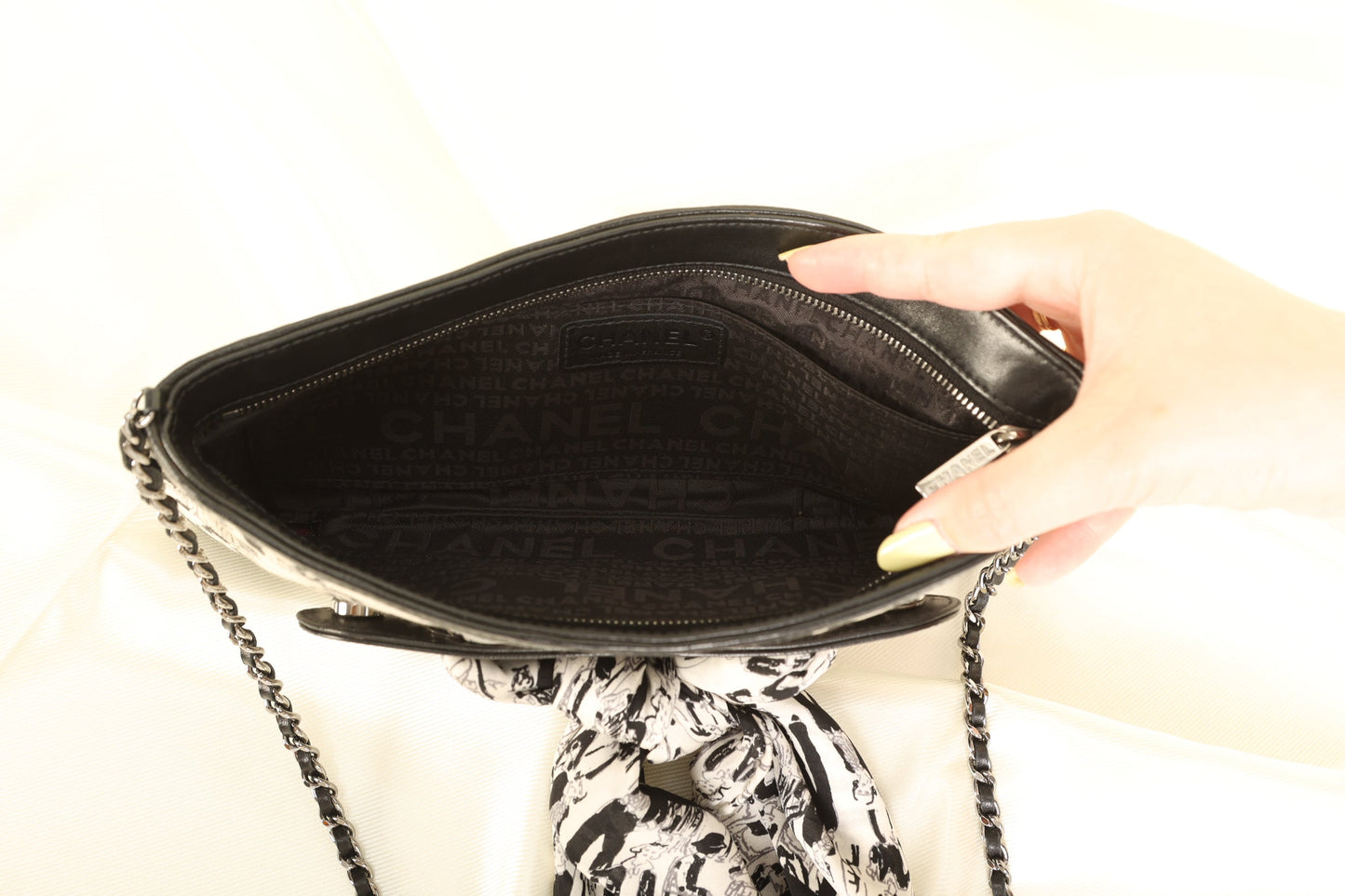 Extremely Rare Chanel Coco Scarf Pochette