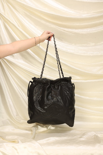 Chanel Timeless Caviar Drawstring Tote