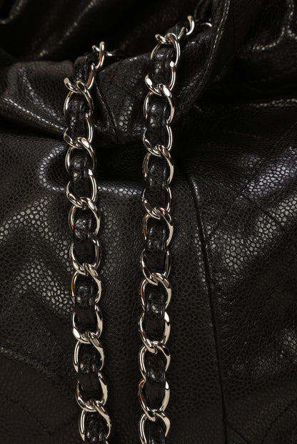 Chanel Timeless Caviar Drawstring Tote