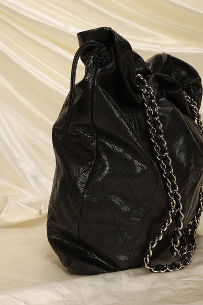 Chanel Timeless Caviar Drawstring Tote