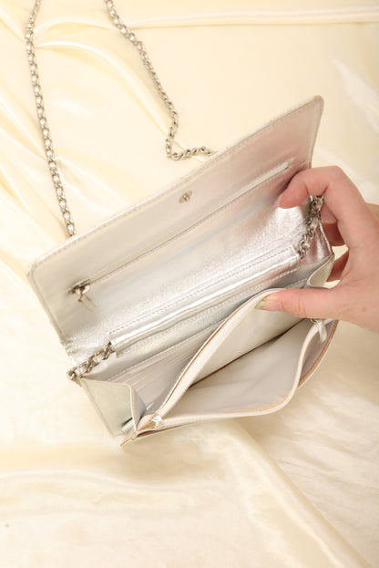 Chanel Nylon Metallic Wallet on Chain