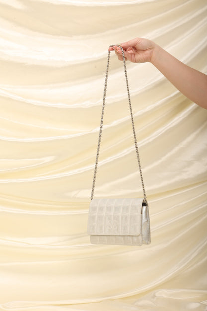 Chanel Nylon Metallic Wallet on Chain