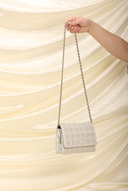 Chanel Nylon Metallic Wallet on Chain