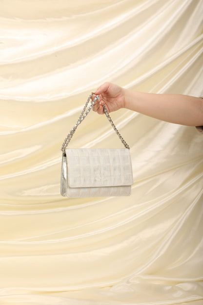 Chanel Nylon Metallic Wallet on Chain