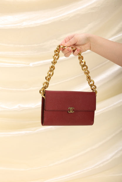 Chanel Caviar Wallet On Chain
