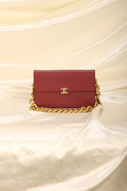 Chanel Caviar Wallet On Chain