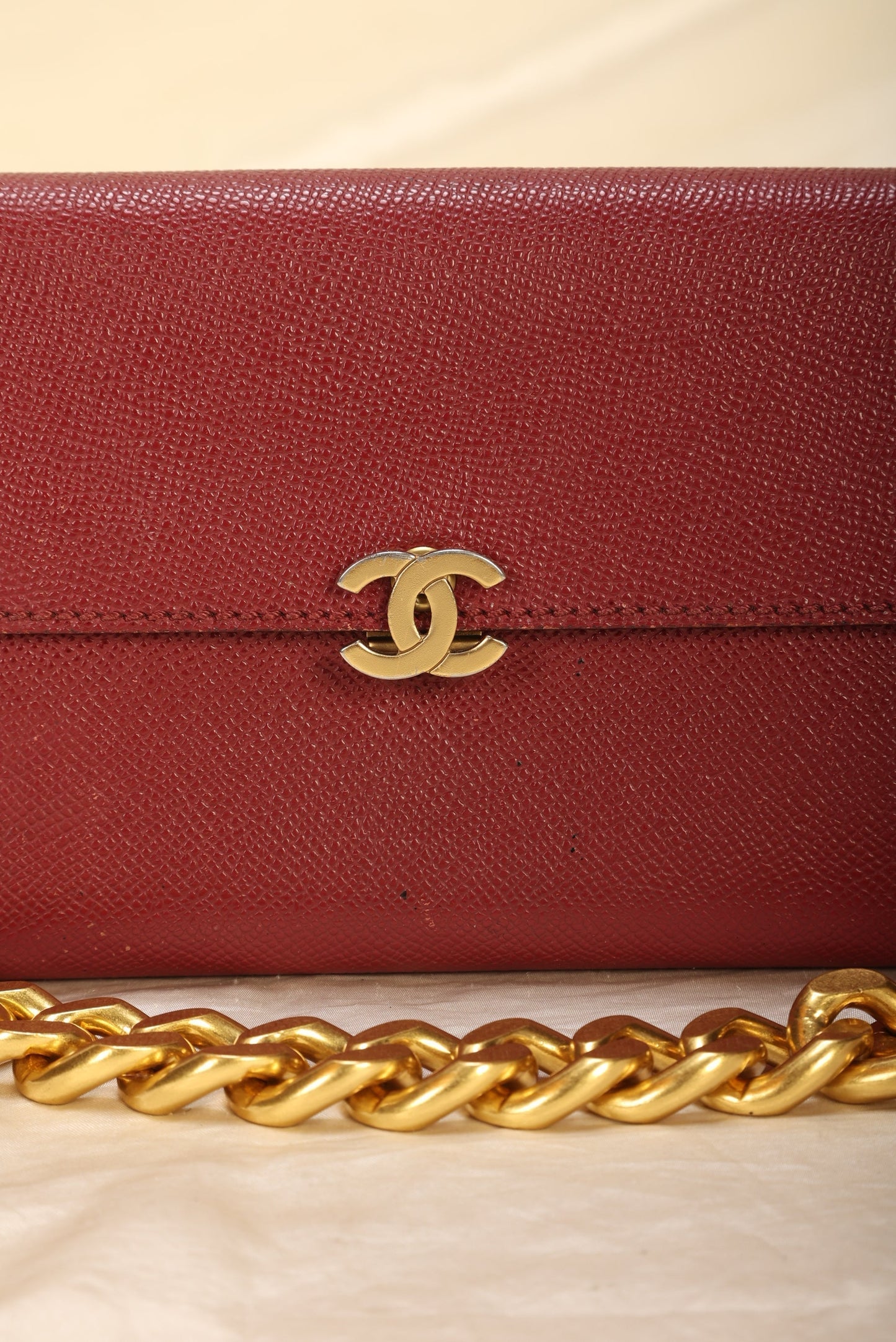 Chanel Caviar Wallet On Chain