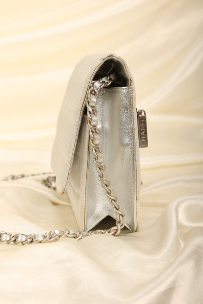 Chanel Nylon Metallic Wallet on Chain