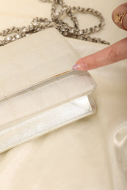 Chanel Nylon Metallic Wallet on Chain