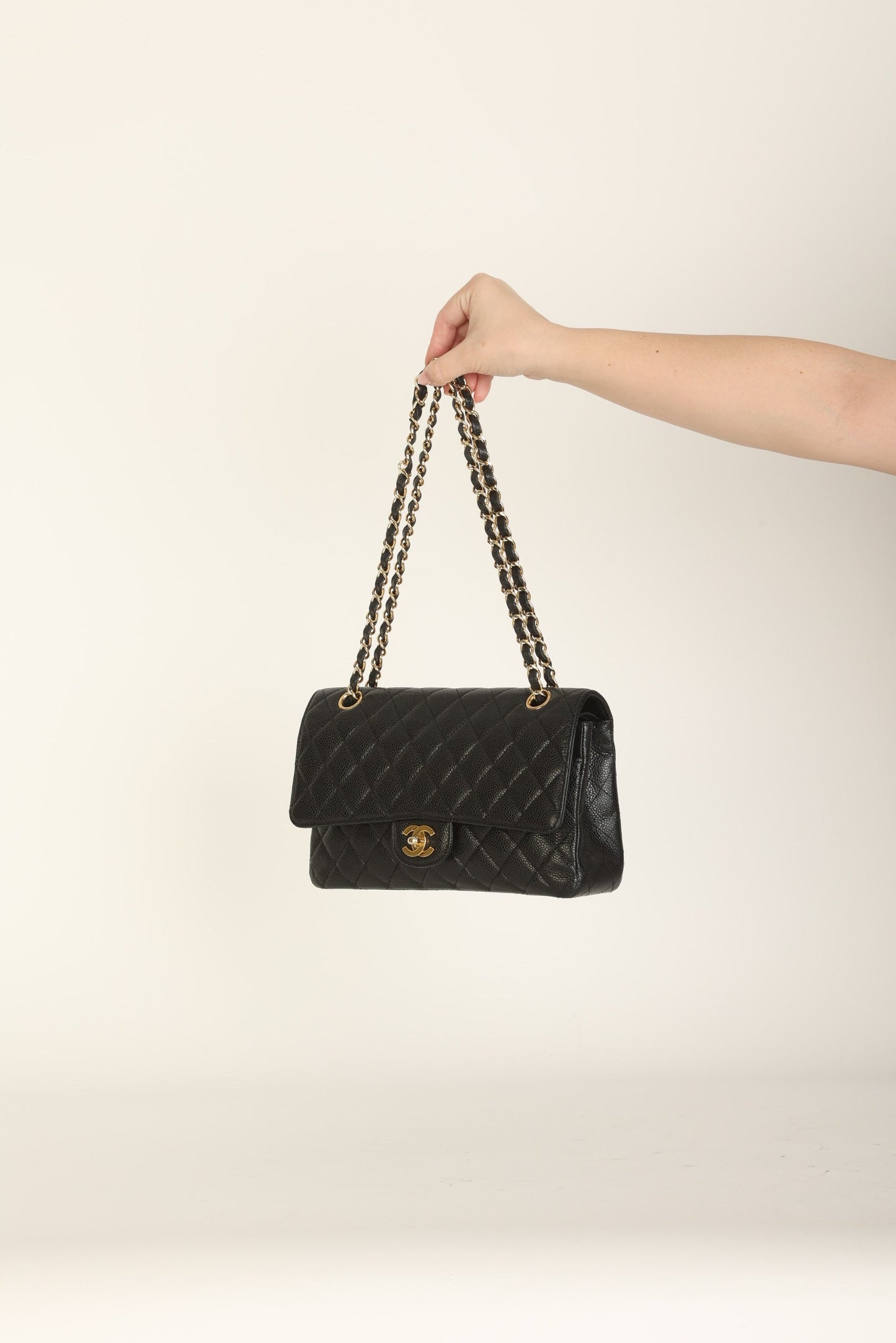 Chanel 2009 Caviar Medium Double Flap