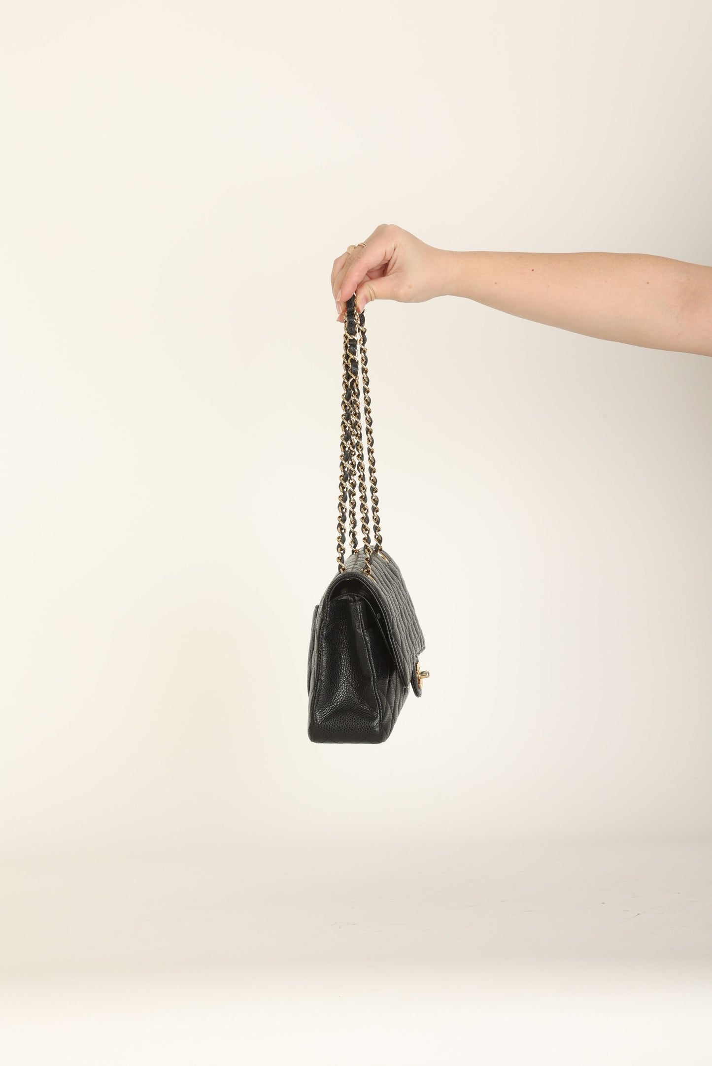 Chanel 2009 Caviar Medium Double Flap