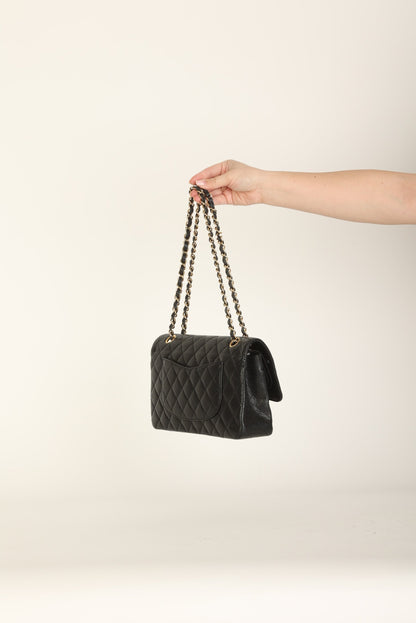 Chanel 2009 Caviar Medium Double Flap