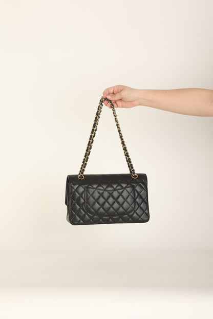 Chanel 2009 Caviar Medium Double Flap