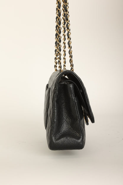 Chanel 2009 Caviar Medium Double Flap
