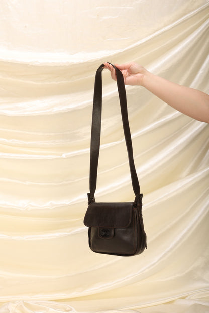 Extremely Rare Chanel Calfskin Crossbody Half Flap