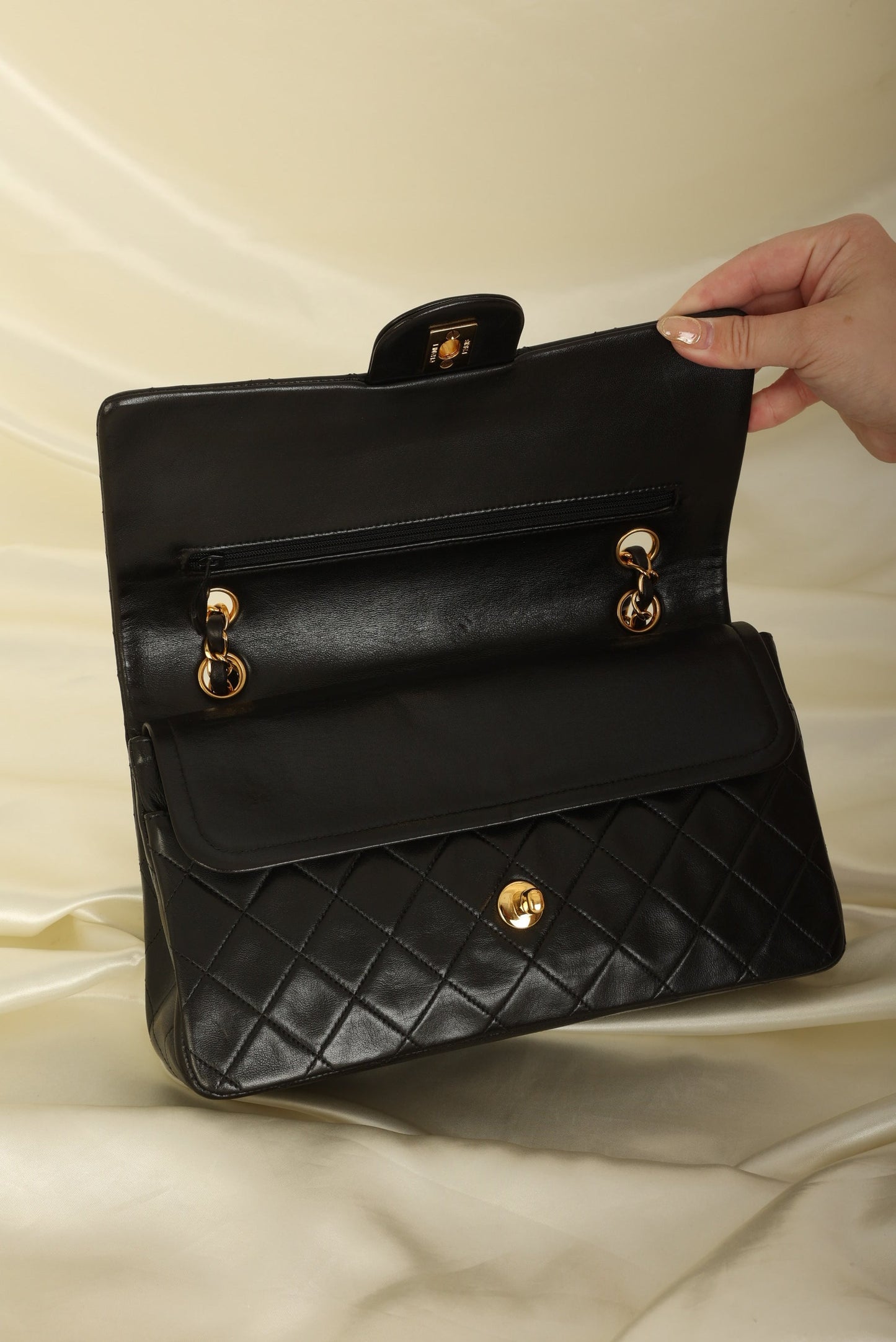 Chanel 1996 Lambskin Medium Double Flap