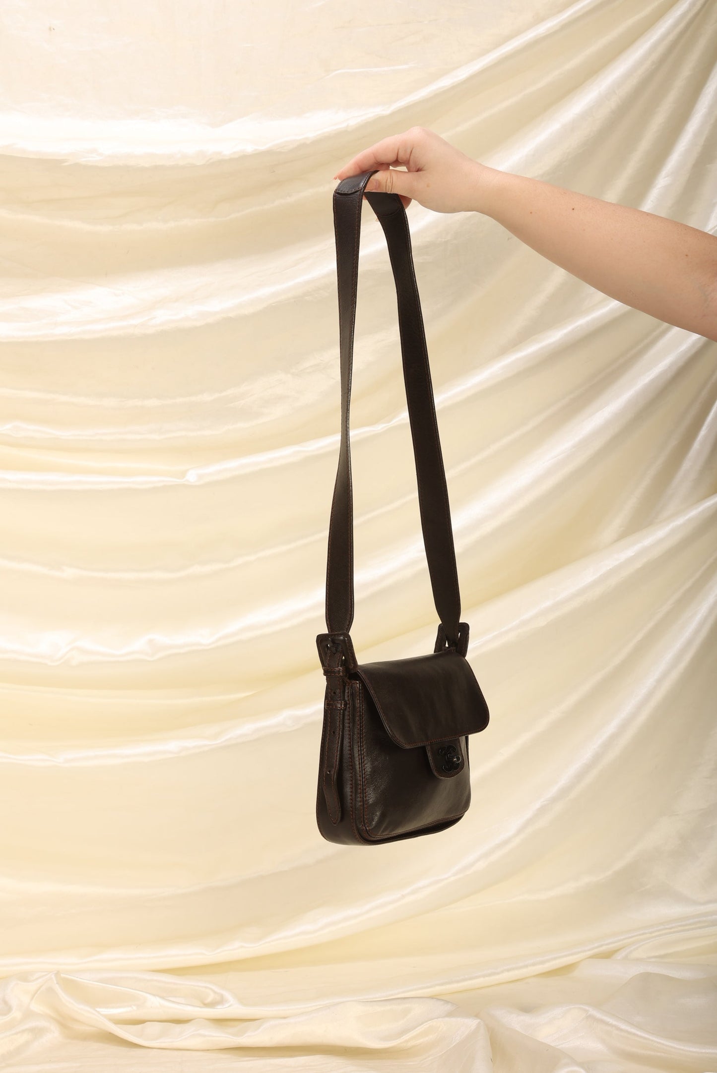 Extremely Rare Chanel Calfskin Crossbody Half Flap