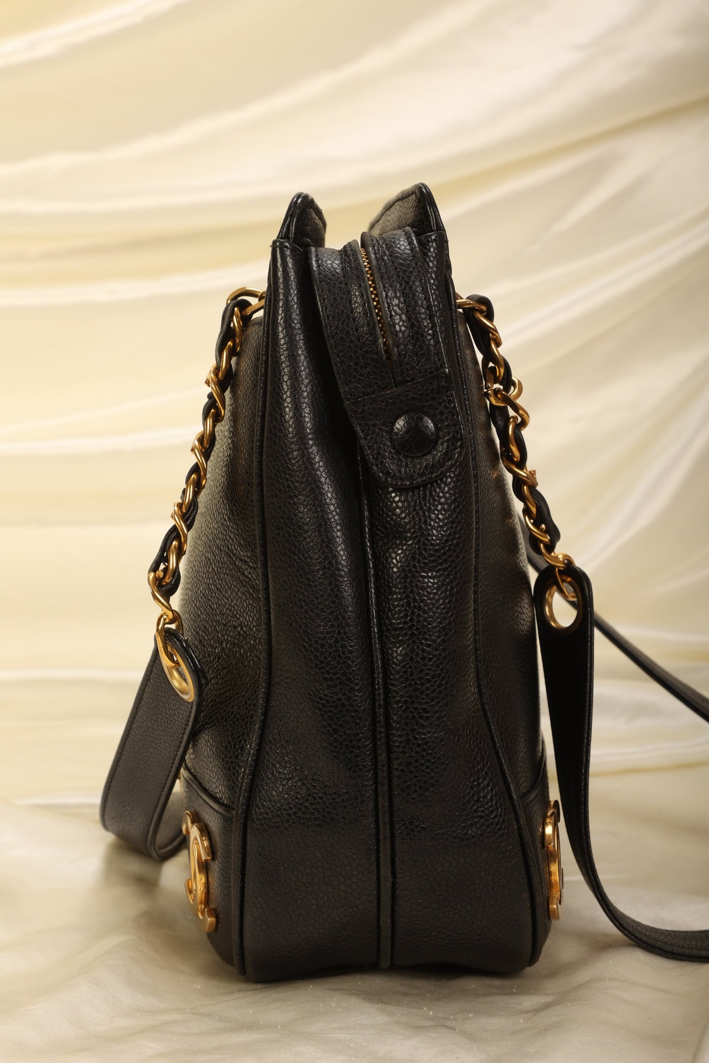 Chanel Caviar Logo Tote