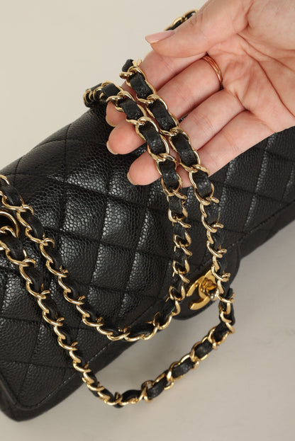 Chanel 2009 Caviar Medium Double Flap