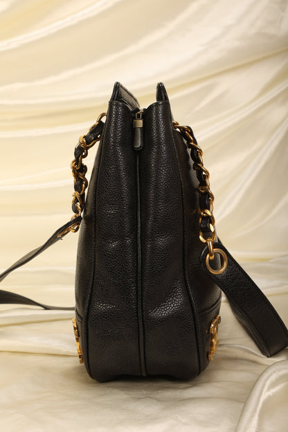 Chanel Caviar Logo Tote