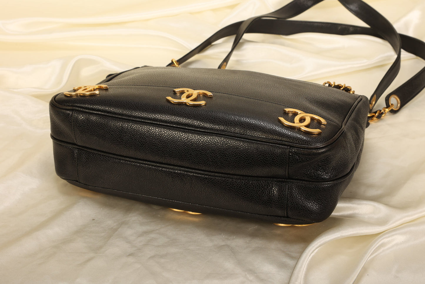 Chanel Caviar Logo Tote