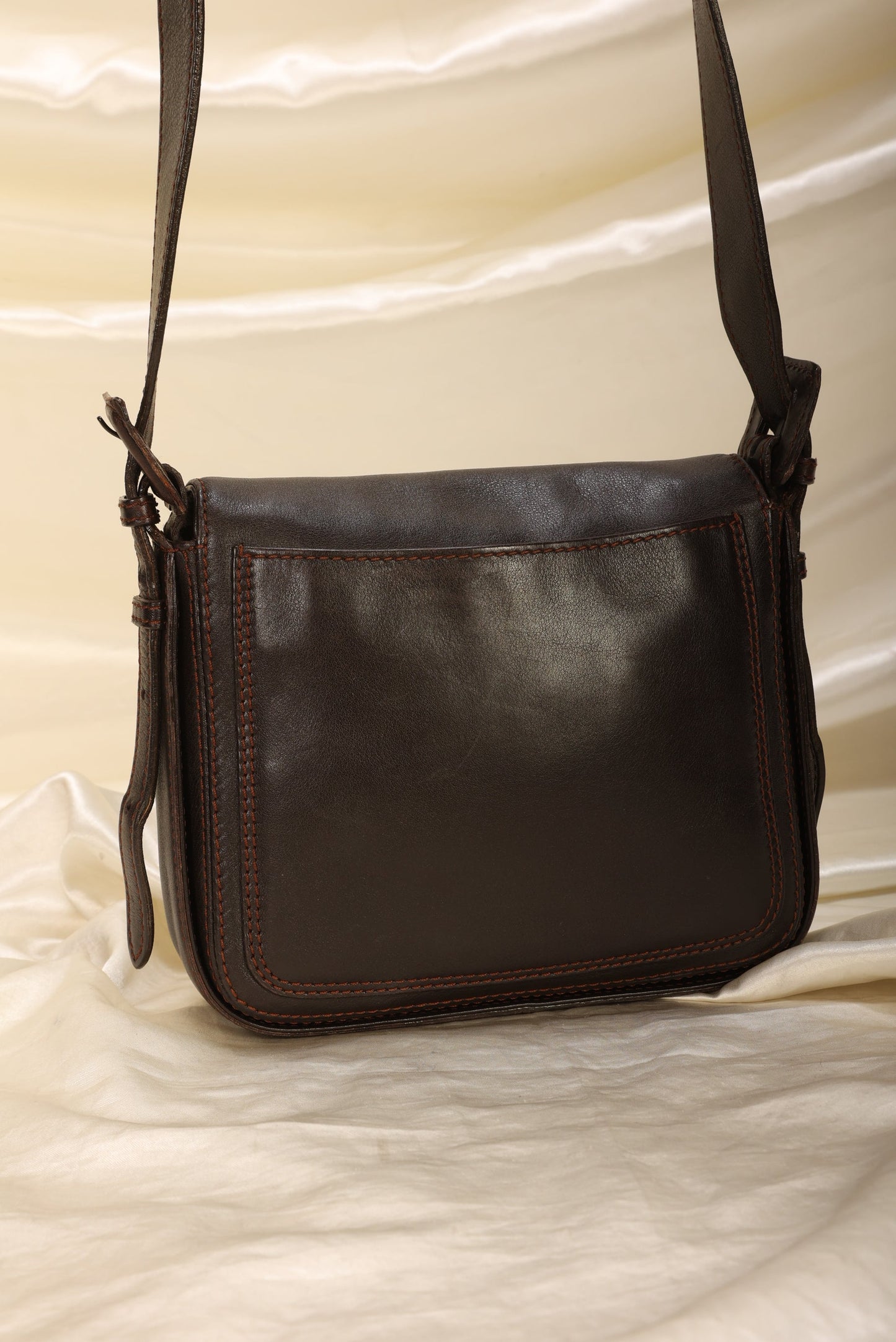 Extremely Rare Chanel Calfskin Crossbody Half Flap