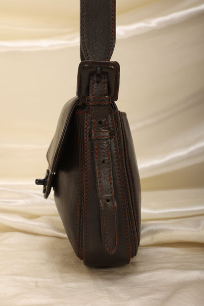 Extremely Rare Chanel Calfskin Crossbody Half Flap