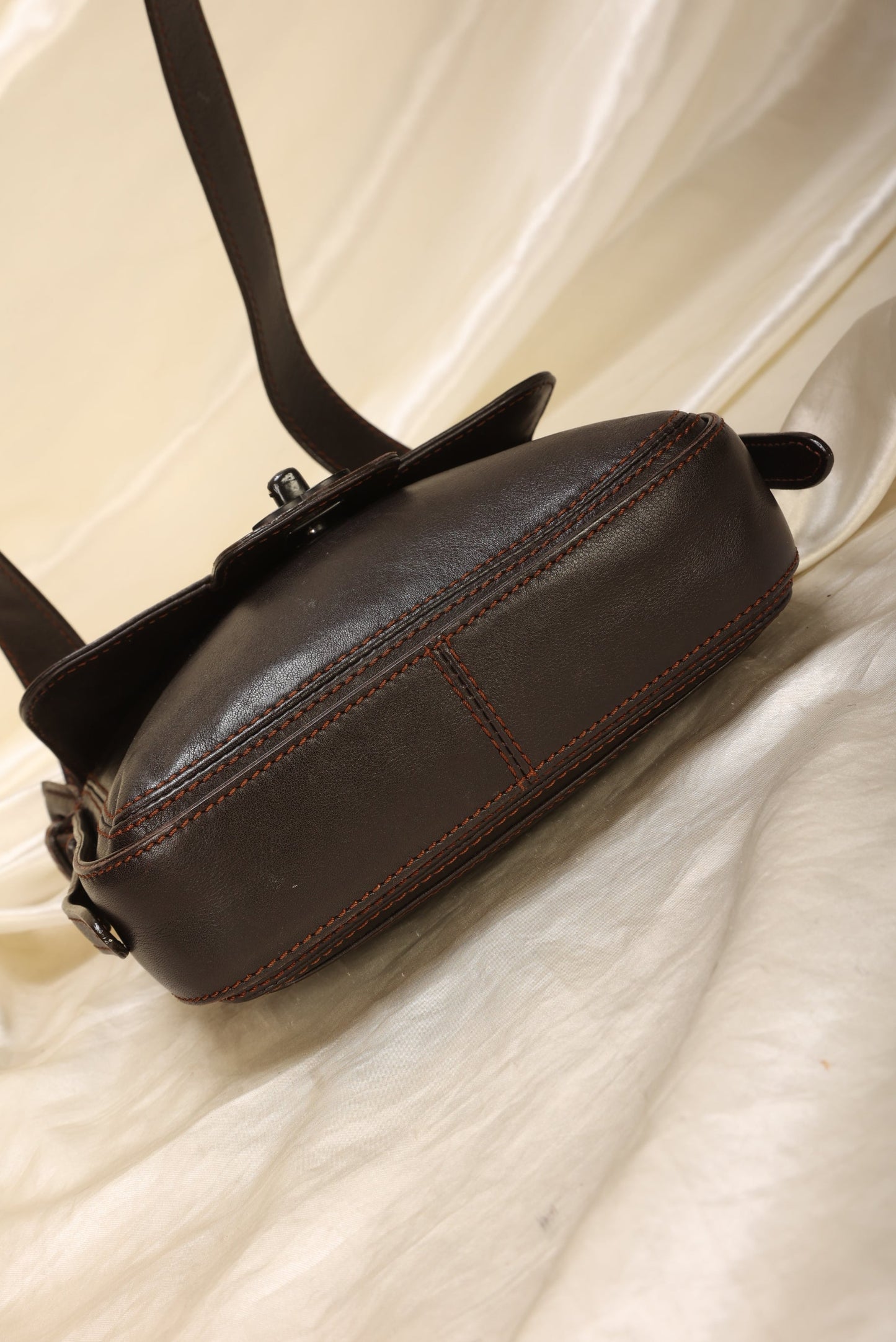Extremely Rare Chanel Calfskin Crossbody Half Flap