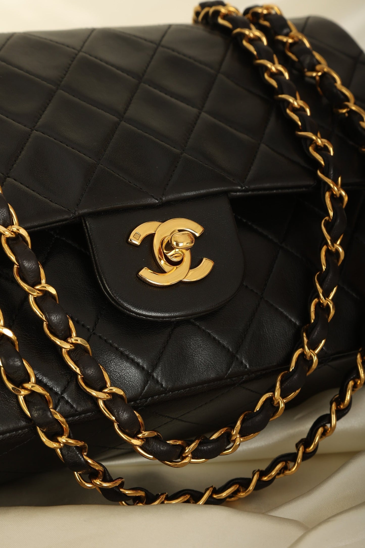 Chanel 1996 Lambskin Medium Double Flap