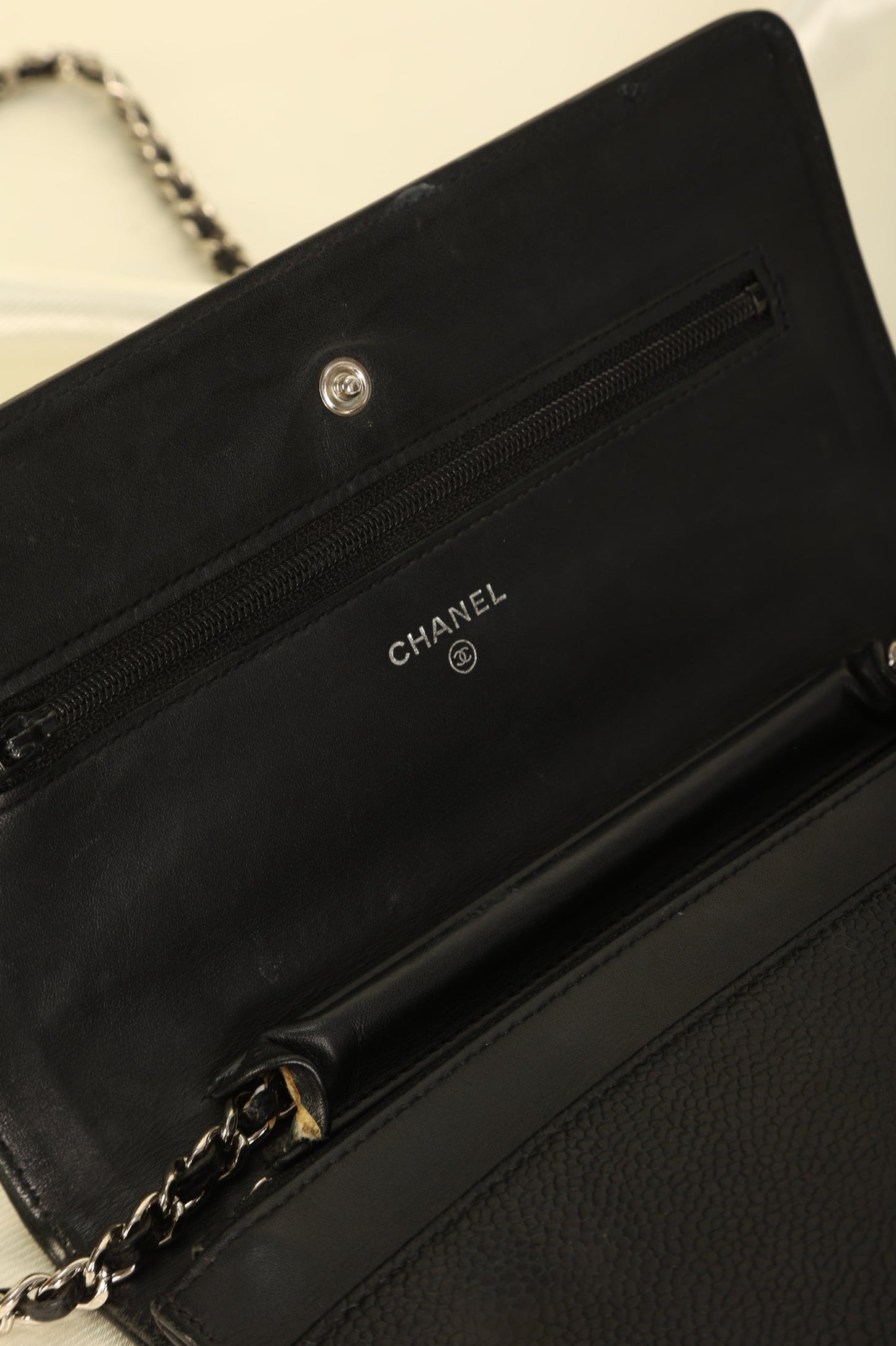 Chanel Caviar Wallet On Chain