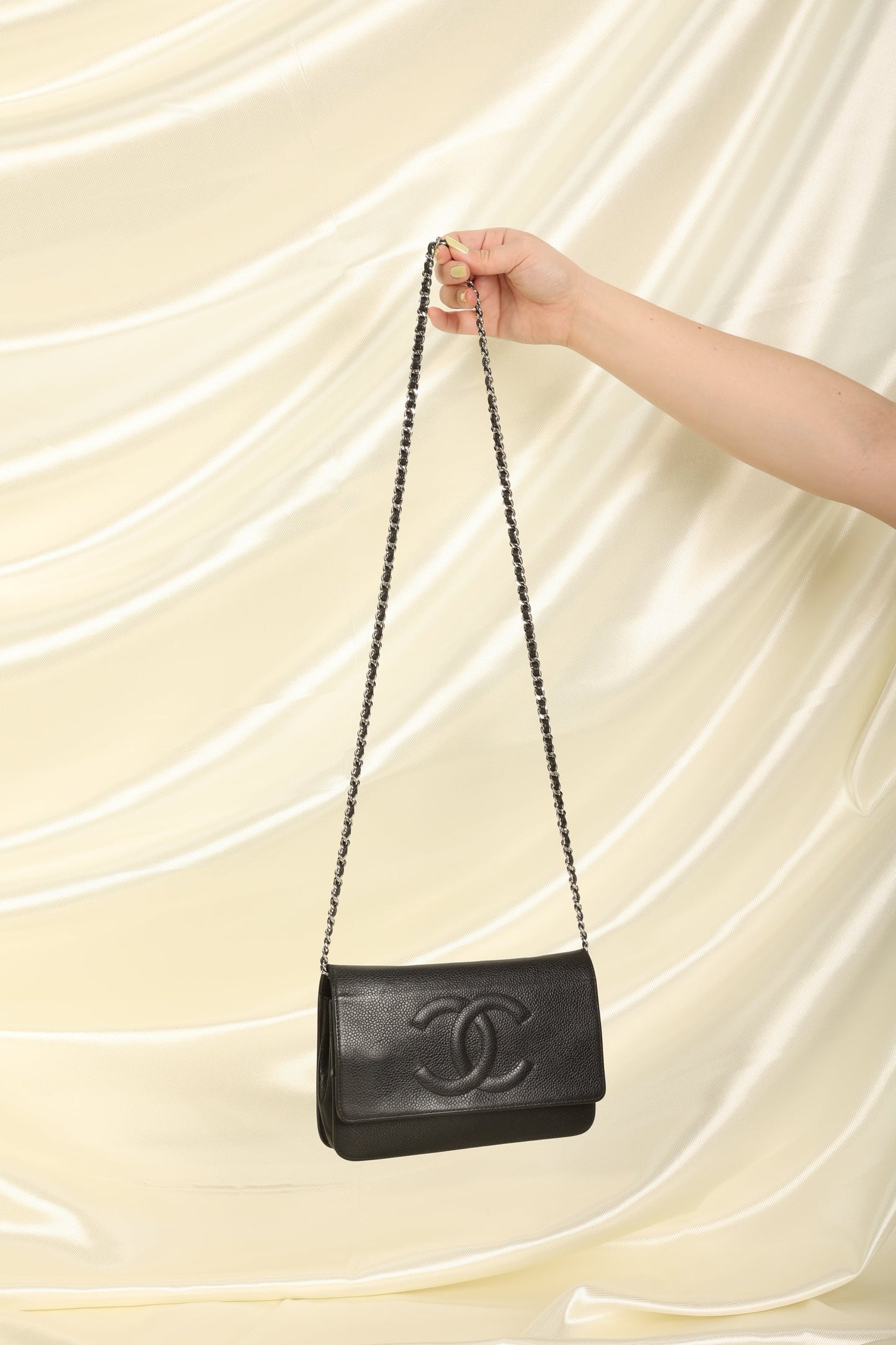 Chanel Caviar Wallet On Chain