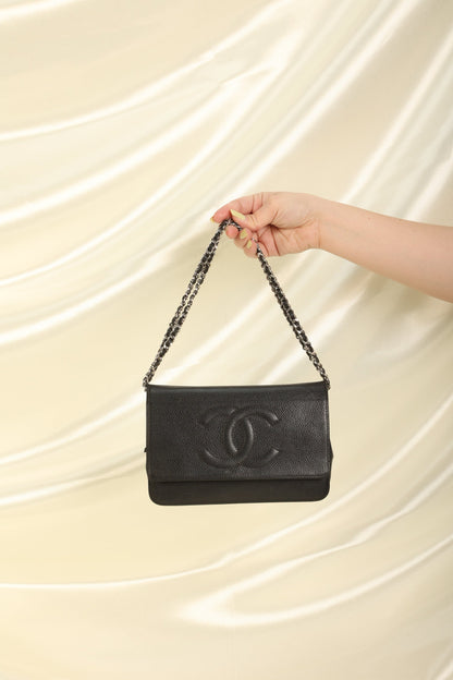 Chanel Caviar Wallet On Chain