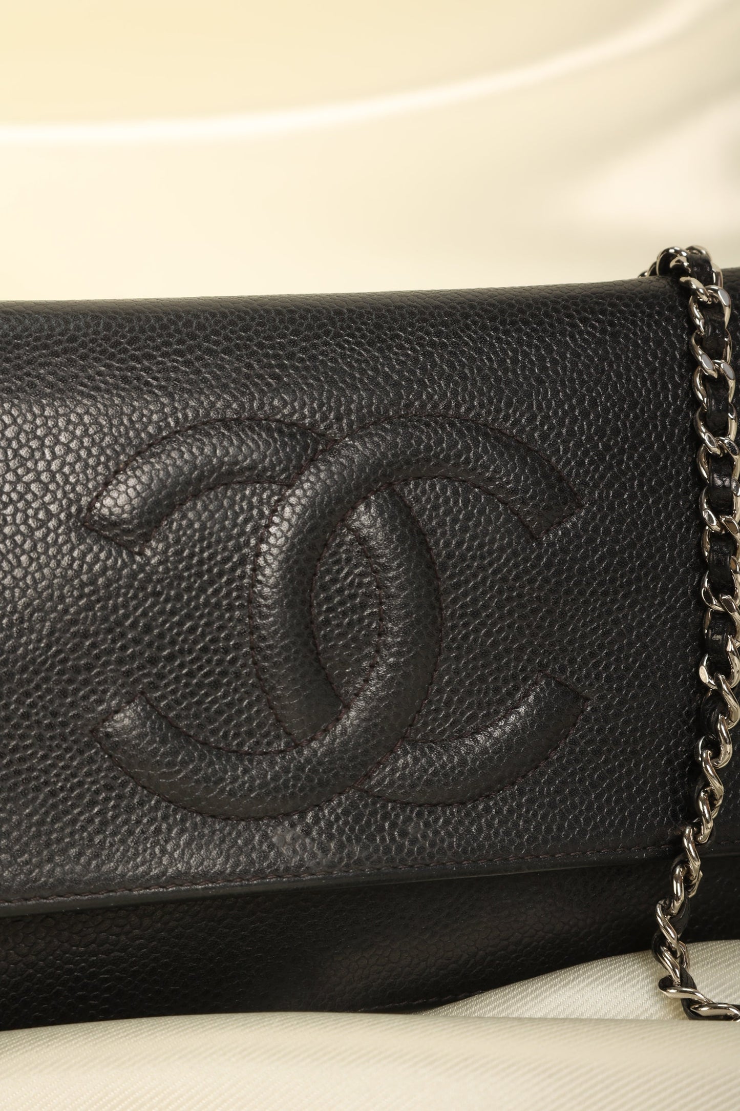 Chanel Caviar Wallet On Chain