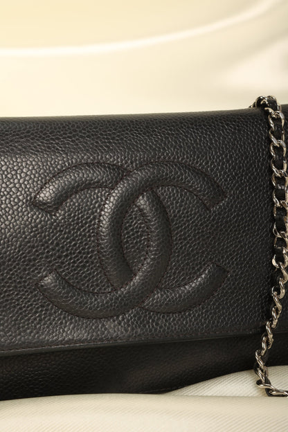 Chanel Caviar Wallet On Chain