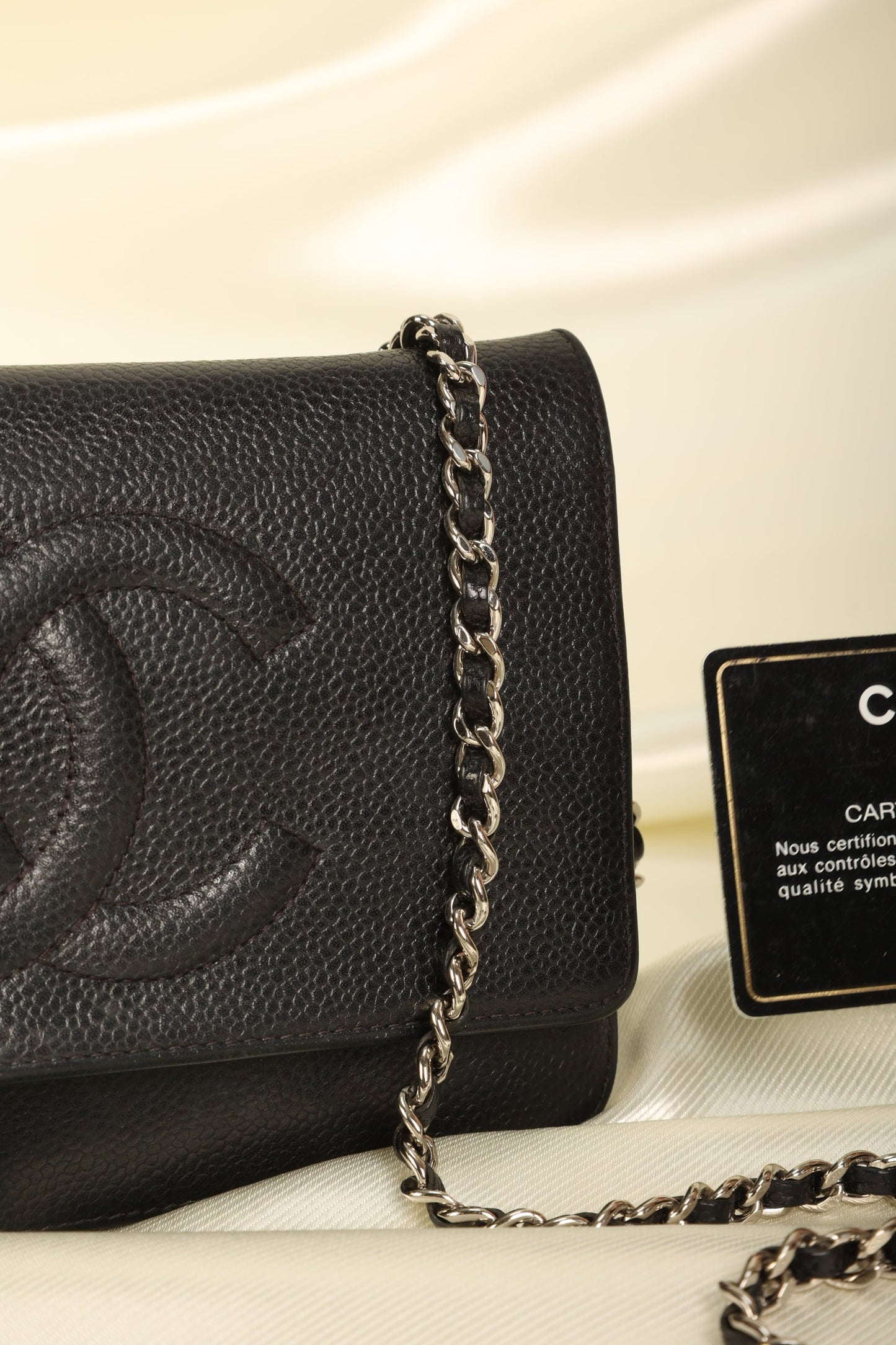 Chanel Caviar Wallet On Chain
