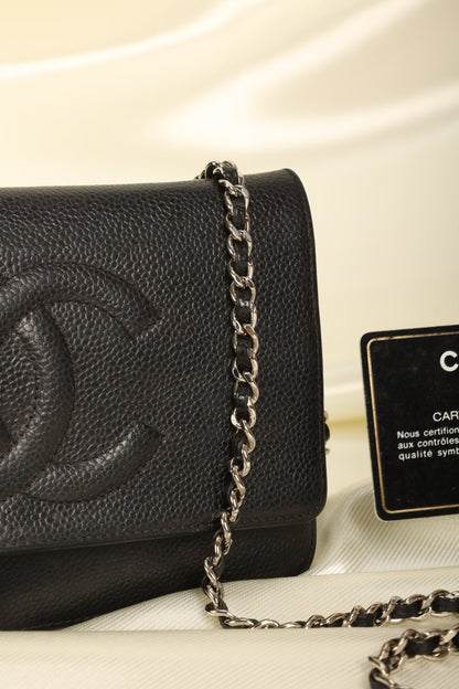 Chanel Caviar Wallet On Chain