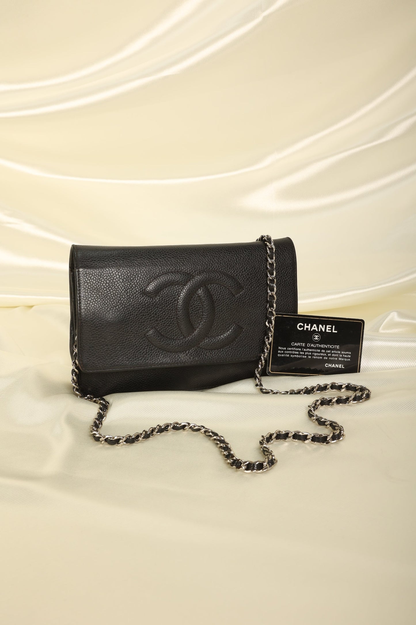 Chanel Caviar Wallet On Chain