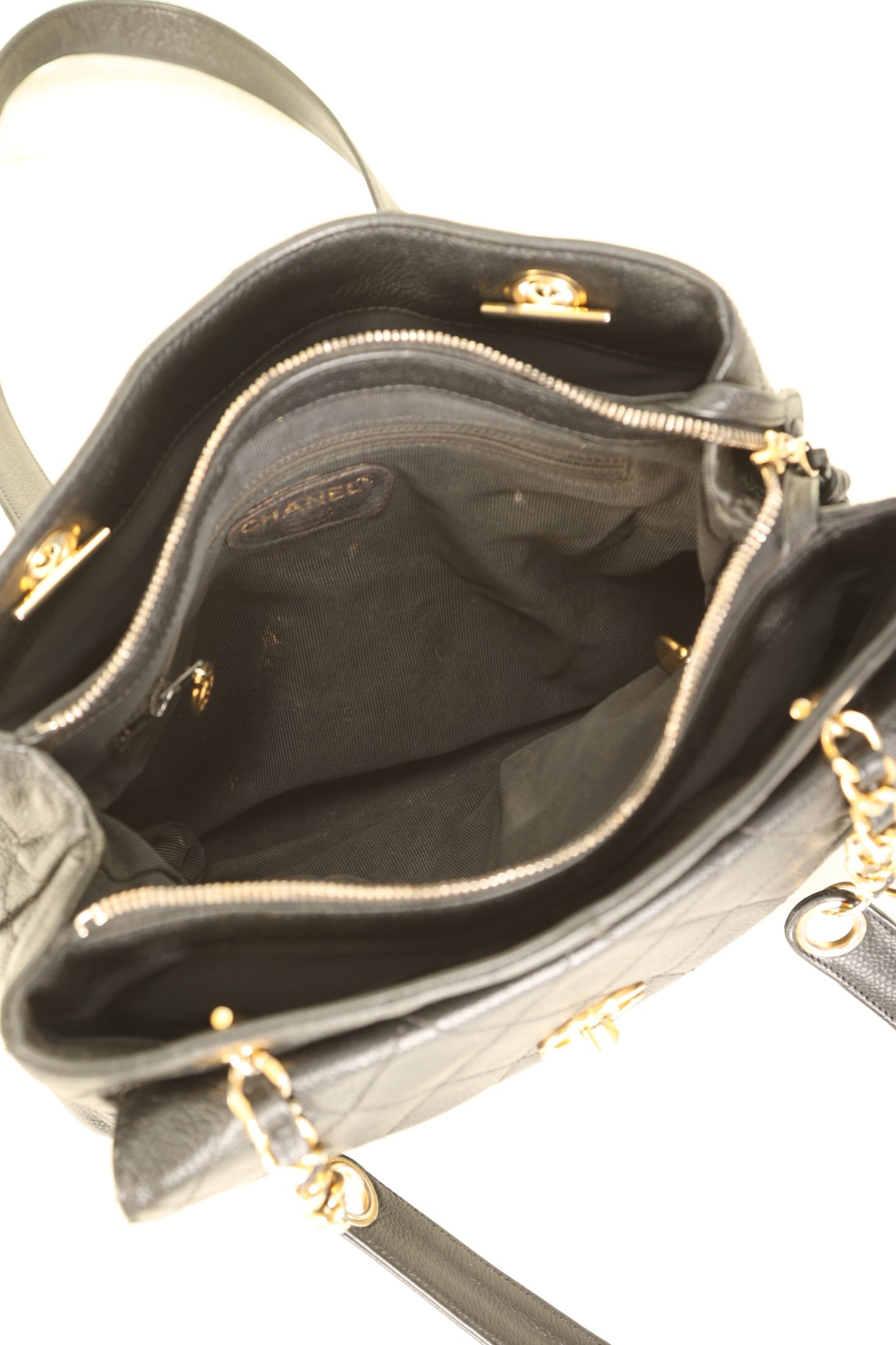 Chanel Caviar Chain Tote