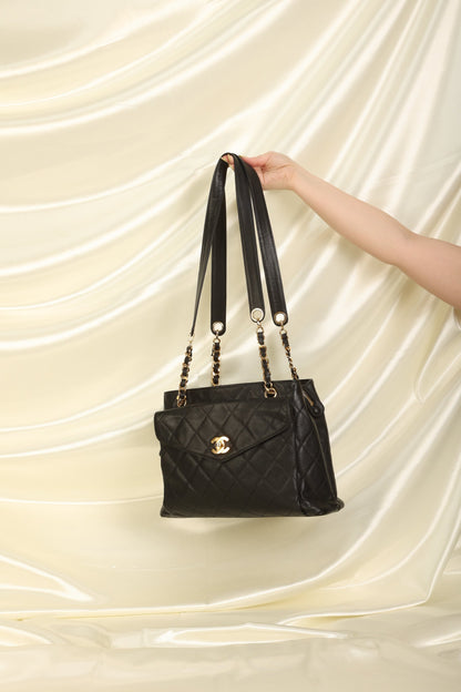 Chanel Caviar Chain Tote