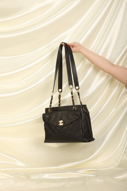 Chanel Caviar Chain Tote