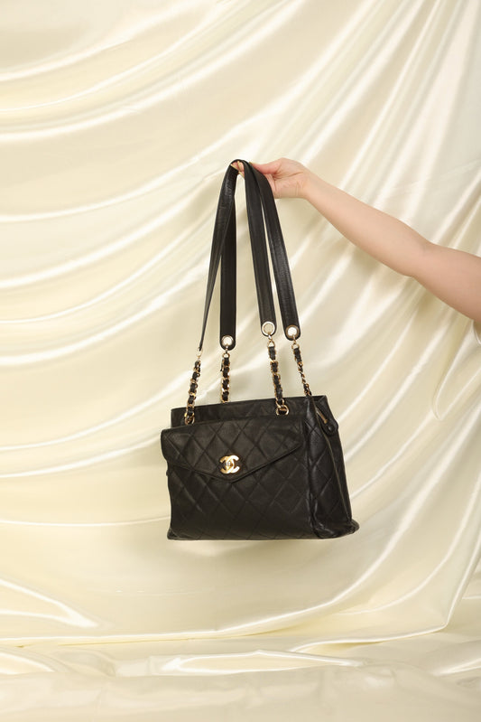 Chanel Caviar Chain Tote