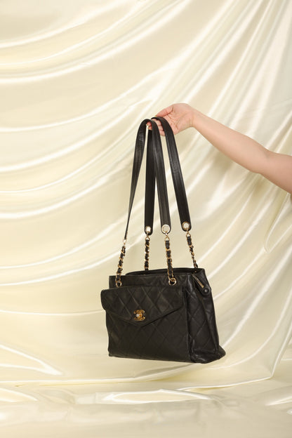Chanel Caviar Chain Tote