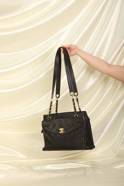Chanel Caviar Chain Tote
